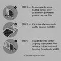 4Pcs Refrigerator Air Filter for EAFCBF PAUL 242061001 241754001 Fridge Freezer Activated Carbon Air Filter. 