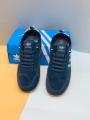 Men's Casual Sneakers with Cream Stripes, Lace-Up Fashion Shoes with Gum Sole for Everyday Wear. 