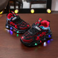 HUIYUAN Boys light up spiderman shoes. 