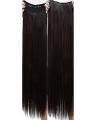 Straight Hair Extension - Natural Brown. 