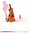 Handmade 3D pop-up Birthday Card. 