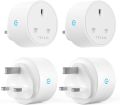 Smart Plug TECKIN WiFi Socket Plug Works with Amazon Alexa  Google Home Remote Voice Control Timing Function Wireless Smart Sockets No Hub Required 4 & 2 Pack. 