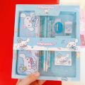 Sanrio stationery set high-looking Kuromi stationery box crayon pencil set children's gift. 