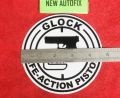 Car Styling Rear Waterproof Round G Lock Sticker Black 01 PC. 