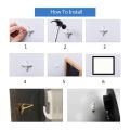 80Pcs Invisible Nail Screws Wall Hooks Picture Hangers Traceless Photo Hook Function Picture Painting Frame Hanger. 