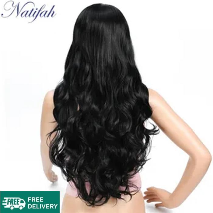 Long Curly Hair Extension For Women - Natural Makes hair look gorgeous & trendy     Easy to use     Washable, Color-able     Natural Black: Color     Clip in Curly Hair Extension, 1 Piece with 5 Clips Attached     Can be Permed, straighten,curled