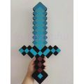 （New）Minecraft Blue Diamond word EVA Weapon Game Play mall ize. 