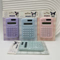 RHS Online Sanrio Kuromi Mini Portable Calculator Cute 8 Digits Button Battery Powered Student Calculators Macaron color. 