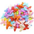 Butterfly Shaped Buttons Art and Craft Sewing Buttons Colorful Two Holes 20 Pcs 2.3cm x 1.5cm Diameter DIY Art and Craft Material. 