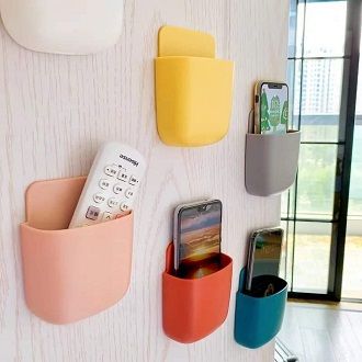 Wall Mounted Storage Box Remote Control Storage Organizer Case for Mobile Phone Plug Storage Rack Holder Stand Container Shelf