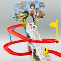 paw petrol Climbing Stairs Toy Children Roller Coaster Toy Set paw petrol Race Track Set With LED Flashing Lights, Music. 