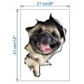 Funny Cat Dog Toilet Seat Cover Lid Sticker Bathroom Wall Art Decoration Decal. 