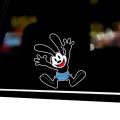 Oswald Mickey Cartoon Stickers Jialing Retro Motorcycle Lucky Rabbit Anime Electric Car Helmet Stickers. 