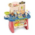 33 Pcs Supermarket Shop Mini Market Play Toy Set With Light And Sound Effect Kitchen Set For Girl Kids Toy. 