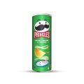 Pringles Potato Chips, Sour Cream and Onion,, RED, Yellow Cheese 165g.. 