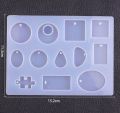 Epoxy Resin Casting Molds Jewelry Making Silicone Mould Pendant Craft Kit DIY. 