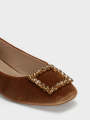 Unze London Women's "KOZUE" Buckled Detailing Ballerinas For Women - Ballerinas For Women. 