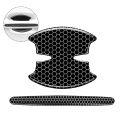 FG 2Pcs/4Pcs Car Rear Mirror Door Bowl Handles Reflective Protective Sticker Film Protector Trim Sticker Anti-Scratch Car Handle Bowl Strip Protection. 