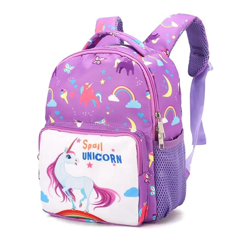 ALLGOOD Kuhong Kindergarten Unicorn Little Girls Kids School Bags Book Backpacks