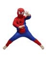 Spiderman Costume for Kids Age 3-4 Years Red & Blue Polyester. 