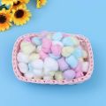 Julystar 100pcs Pure Cotton Balls Extra Soft 100% Pure/Hygienic Absorbent Cotton Colored Cotton Balls Makeup Cotton Balls Degreasing Cotton Ball for Face Cleansing & Makeup Removal Beauty Salon Home Use Face Cotton Ball. 