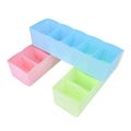 5-Grid Plastic Storage Box Drawer Organizer. 