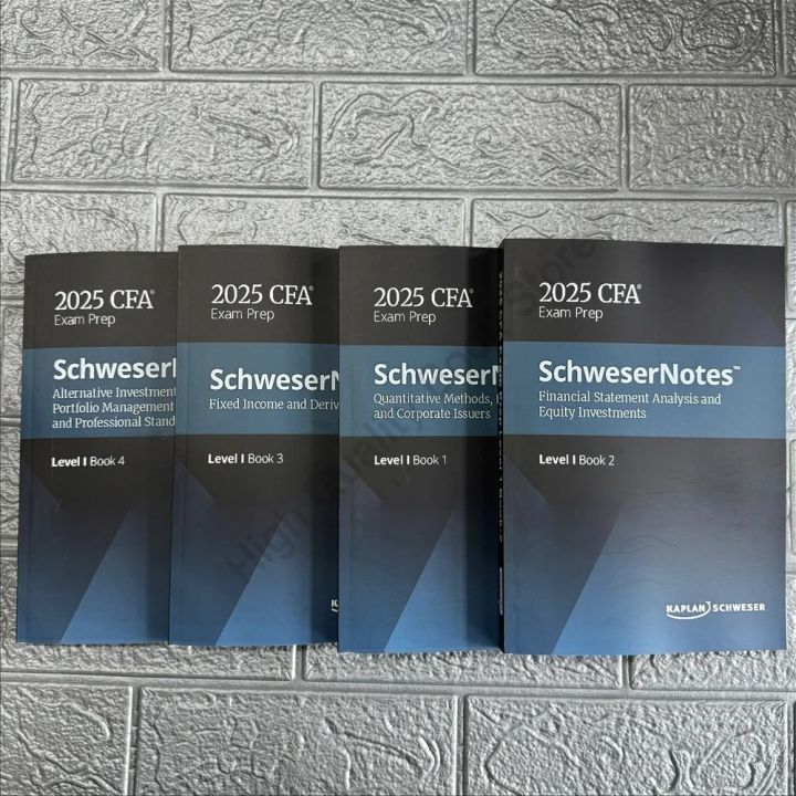 Kaplan Schweser CFA Level 1 Notes 2025