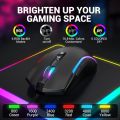 Gaming mouse RGB dpi speed 8000 software supported 7 buttons, rgb lights usb wired mouse eksa EM110. 