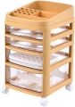 Storage Cabinet Drawer Type Floor Multi-layer Shelf Storage Cabinet Desktop Storage Box  (4 layers). 