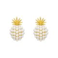 New Arrival Geometric Pearl Women Classic Stud Earrings Pineapple Pearl Earrings Female Fashion Earrings Female Jewelry Straggle Steipos. 