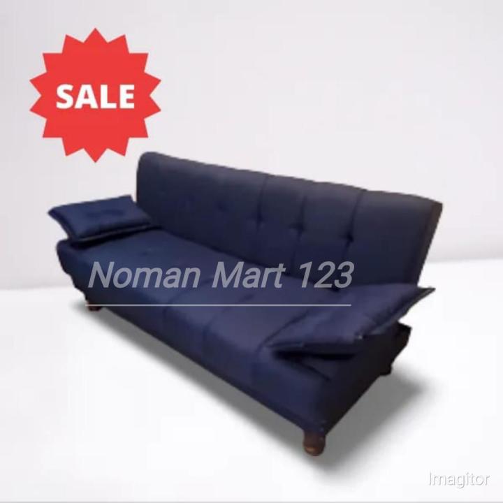 Sofa Com bed-wooden sofa cum bed-High Quality sofa cum bed  with Two Cushion(Multicolor)