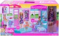 Doll and Dollhouse Portable 1-Story Playset with Pool & Accessories. 