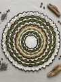 Beautiful Hand-Crocheted Round Table Mat. 