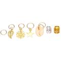 80Pcs Hair Jewelry Braid Accessories Decorations Metal Hair Ring. 
