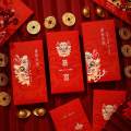 6Pcs Chinese Lunar New Year Red Envelopes Lucky Money for Graduation Wedding. 