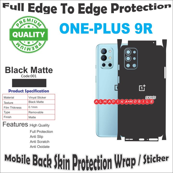 One Plus 9 R Cover Back One Plus 9R Full Back Protection Skin wrap With Sides And Camera ...