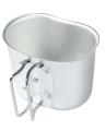 Military Water Bottle Canteen with Cover & Aluminum Cup - 1 Liter. 