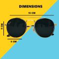 Fashion Polarized & Branded Sunglasses Metal Round Frame UV Protection for Men Women Goggle with Protection Box. 