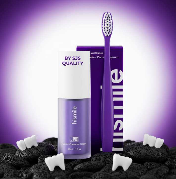 HiSmile V34 Teeth Whitening Kit | Purple Color Corrector Toothpaste ...