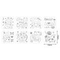 Creative Cartoon Painting Stencils Reusable Templates for Diy Scrapbooking Stationery Supplies. 