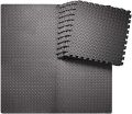 4 Pieces - High Quality Gym Floor Mat - Black  4 scare ft ( 2 x 2 Size ). 