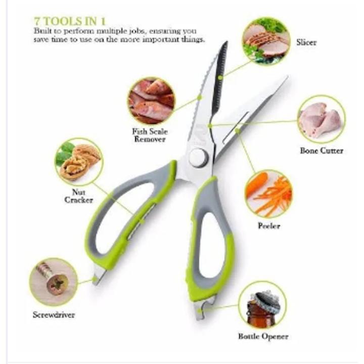 Kitchen Scissors, 8 inch, Kitchen Shears, Food Scissors, Meat Scissors, Cooking Scissors, Scissors Kitchen, Cooking Shears, Meat Cutting Scissors, Kitchen Scissors Stainless Steel, General UseBBQ Cutter