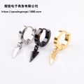 [ New ] Korean Style Awl Ear Clip Men's Earrings Black Personalized Domineering Earrings hopee Earrings. 