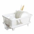 Kitchen Dish Rack | Plates and Utensil Dryer and Organizer | 3 in 1 Set | Premium Quality Plastic. 