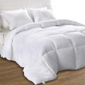 Utopia - Comforter King Queen Twin White All Season Plush Siliconized Fiberfill Duvet Insert Box Stitched. 