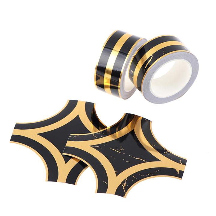5M Black Gold Self Adhesive Tile Sticker Waterproof Wall Gap Sealing Tape Strip Floor Tile Beauty Seam Sticker Home Decoration