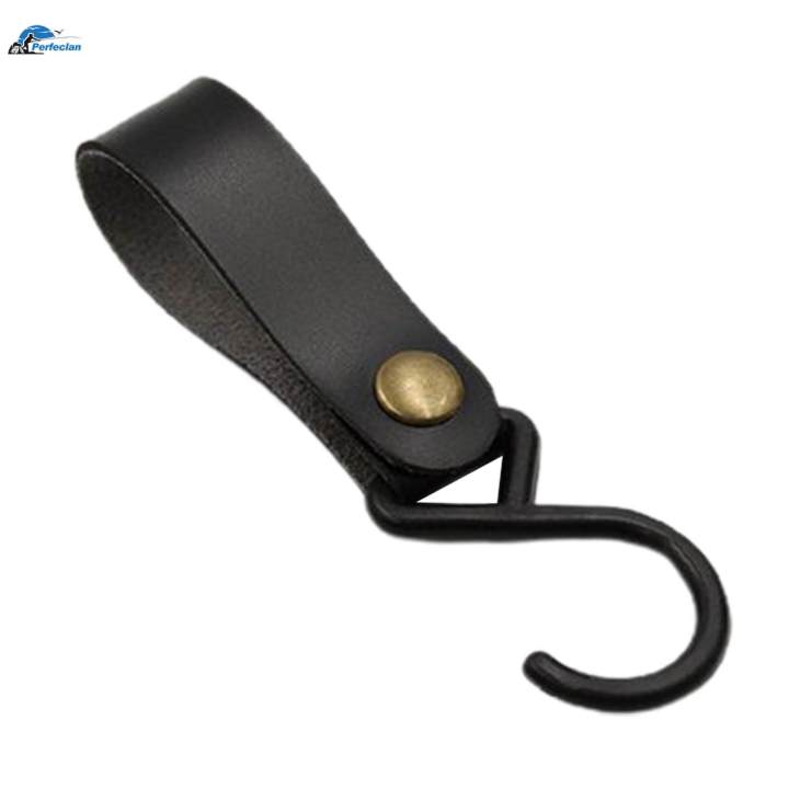 Awning Tent Hanging Hook Outdoor PU Leather Hook for Camping Travel Towels