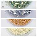 400 Pcs (100 Pcs Each) Shiny Crystal & Stone Resin beads DIY Sewing Craft Sets 5mm. 