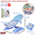Mama Love Baby Bather With Head Rest Cushion Infant Folding Bath Seat Bath Support for Use in the Sink or Bathtub Includes 2 Reclining Positions For Newborn Babies. 