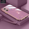 AnDyH Original Phone Case for Infinix Itel A49 A58 Luxury Fashion Couples Pattern Plating Silicone Phone Cover with Free lanyard. 